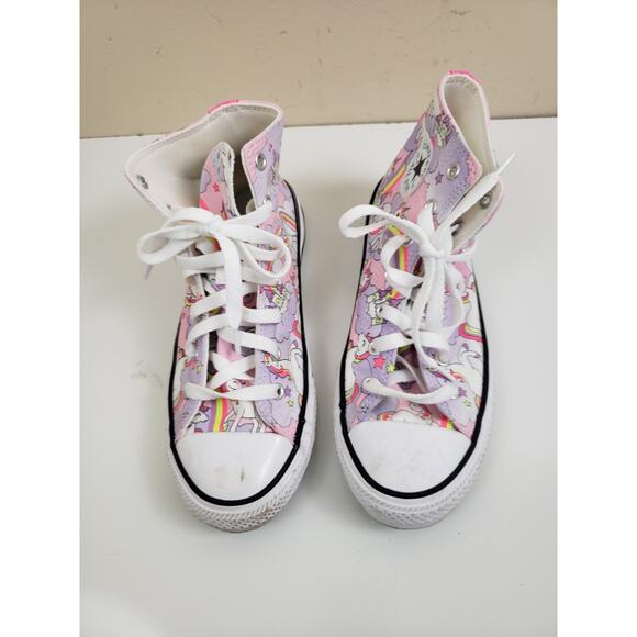 Converse All Star Chuck Taylor Unicorn Womens JR Size 5 Pink School Halloween - Picture 3 of 10
